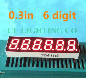 7 Segment 0.3" 0.3in LED Display RED Nixie tube 0.3 inches 6 Bit Digital Tube Plastic Metal Common Anode
7 Segment 0.3" 0.3in LED Display RED Nixie tube 0.3 inches 6 Bit Digital Tube Plastic Metal Common Anode