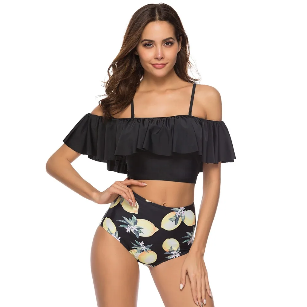 6 Colors XXL Women Flounces Push Up Bikini Swimsuit Swimwear Plus Size High Waist Off Shoulder Bathsuit Biquini Plavky Tankini
6 Colors XXL Women Flounces Push Up Bikini Swimsuit Swimwear Plus Size High Waist Off Shoulder Bathsuit Biquini Plavky Tankini