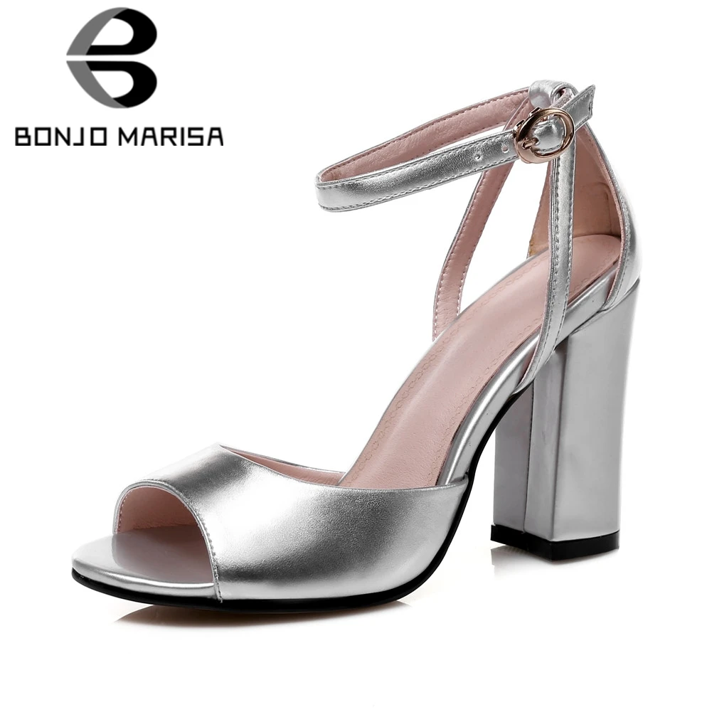 BONJOMARISA 2020 Plus Size 31-45 New women's Cow Leather Ankle Strap High Heels Shoes Woman Casual Office Lady Summer Sandals
BONJOMARISA 2020 Plus Size 31-45 New women's Cow Leather Ankle Strap High Heels Shoes Woman Casual Office Lady Summer Sandals