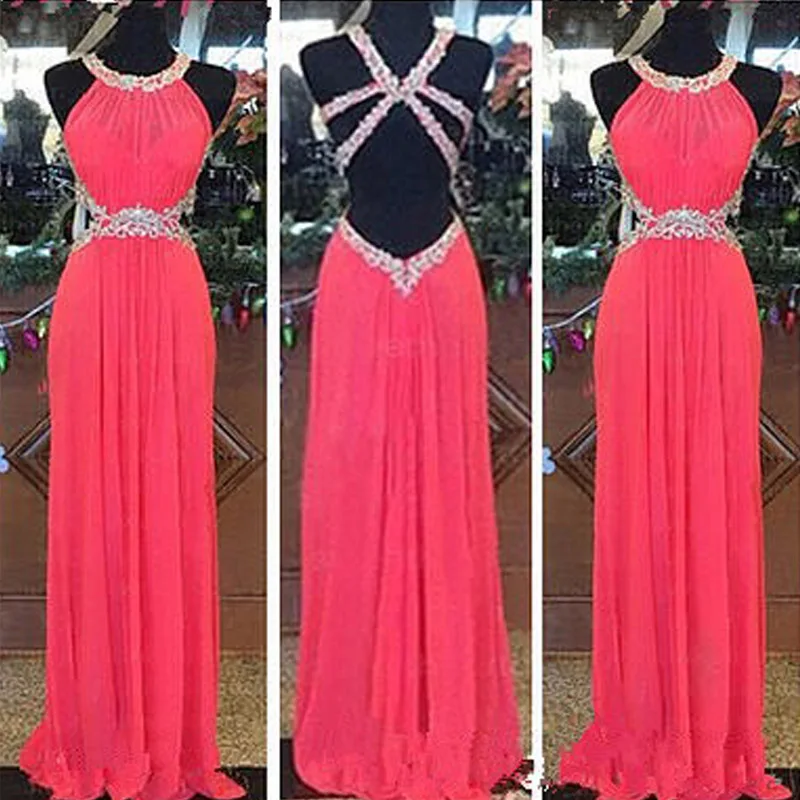 vestidos de festa longo Real Image Hot Pink Halter Open Back Prom Dresses Long Cheap 2016 vestidos de baile
vestidos de festa longo Real Image Hot Pink Halter Open Back Prom Dresses Long Cheap 2016 vestidos de baile