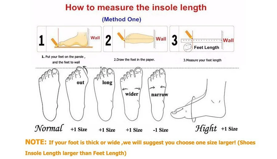 how to meaure foot length