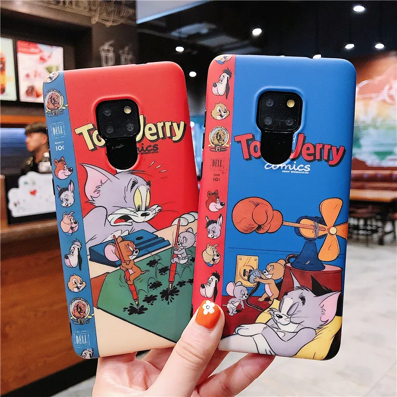 Meachy For Huawei Mate 20 Case Cute Cartoon TOM Jerry Phone Case on for Huawei Mate 20 pro Honor 10 20 Soft Silicone Cover
Meachy For Huawei Mate 20 Case Cute Cartoon TOM Jerry Phone Case on for Huawei Mate 20 pro Honor 10 20 Soft Silicone Cover