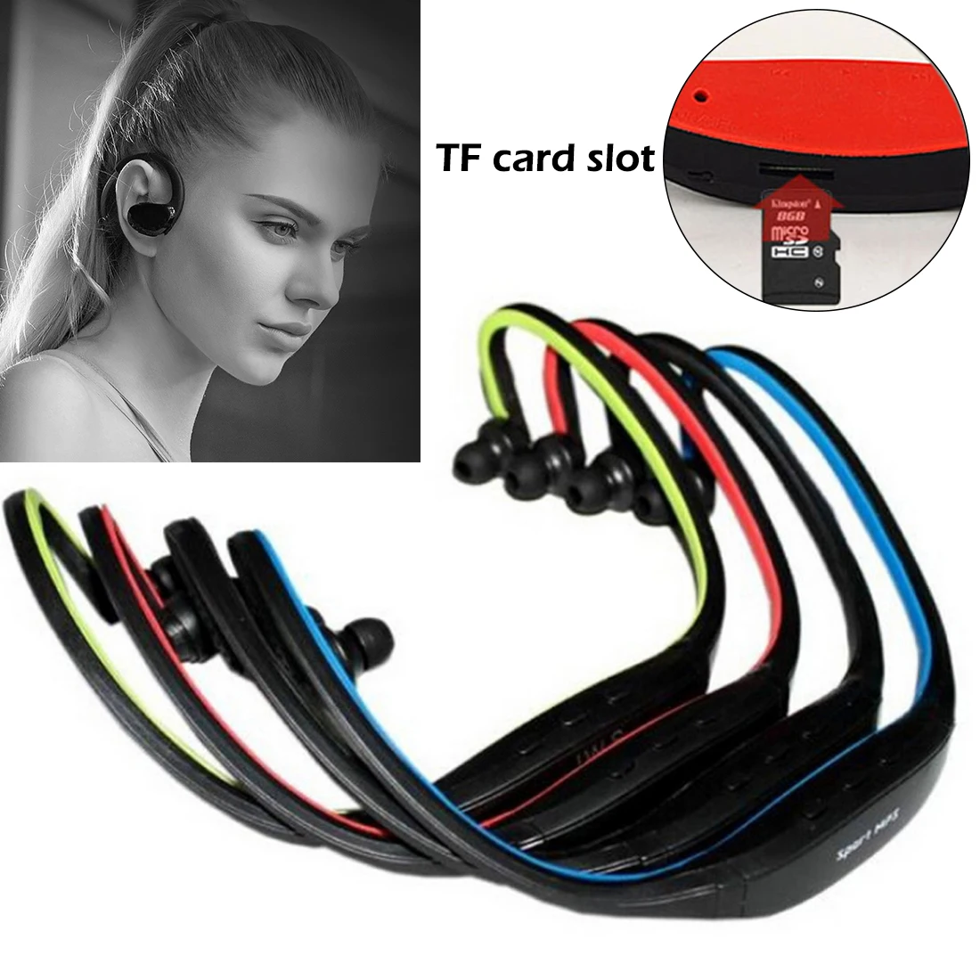 Sport MP3 Player Portable Music Running Headphone Earphone Headset with TF Card Slot MP3 Music Player
Sport MP3 Player Portable Music Running Headphone Earphone Headset with TF Card Slot MP3 Music Player