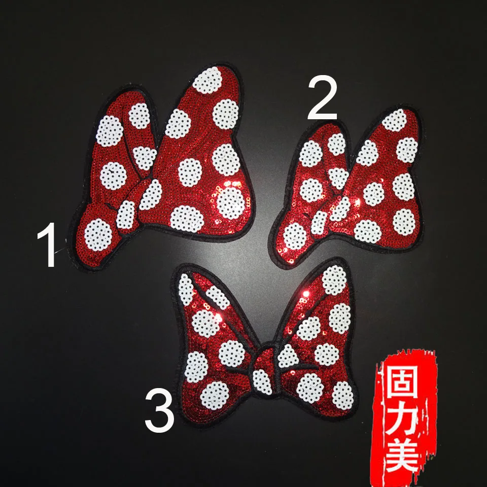 2pc Cartoon Bowknot Mickey Minnie Sequins iron On Patches for kids clothes DIY Patch Applique Bag Crafts
2pc Cartoon Bowknot Mickey Minnie Sequins iron On Patches for kids clothes DIY Patch Applique Bag Crafts