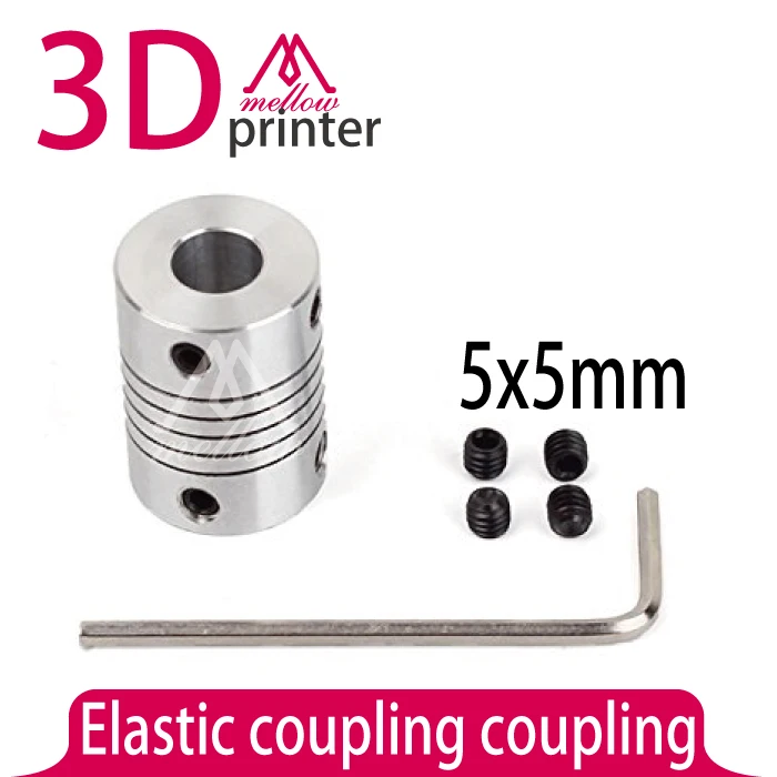 5X5mm CNC Motor Jaw Shaft Coupler Flexible Coupling 4pcs / lot For 3D Printer Accessories Mendel,Prusa Reprap
5X5mm CNC Motor Jaw Shaft Coupler Flexible Coupling 4pcs / lot For 3D Printer Accessories Mendel,Prusa Reprap
