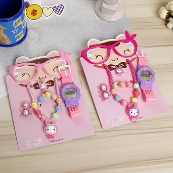 Candy Girl Children's Jewelry Set Toys Beaded Necklaces Watches Glasses Fairy's Makeup Toys for Her Daughter's Gift Toys
Candy Girl Children's Jewelry Set Toys Beaded Necklaces Watches Glasses Fairy's Makeup Toys for Her Daughter's Gift Toys