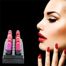 12 Pcs/set Desain Baru Warna Bibir Cair Lipgloss Tahan Air Tahan Lama Berwarna Glaze Cair Lip Gloss Bibir Tato Makeup(China)