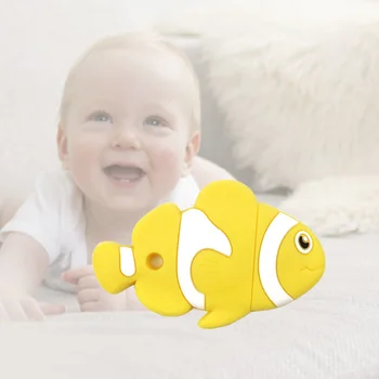 Baby Teething Toy Food Grade Soft Silicone Cartoon Clownfish Shape Teether Infants Toddlers Use M09
Baby Teething Toy Food Grade Soft Silicone Cartoon Clownfish Shape Teether Infants Toddlers Use M09