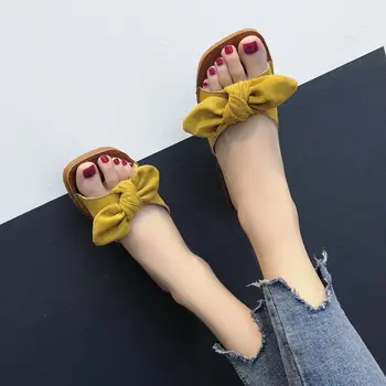 Slippers Women Summer Bow Summer Sandals Slipper Indoor Outdoor Linen Flip-flops Beach Shoes Female Fashion Floral Flat Sandals
Slippers Women Summer Bow Summer Sandals Slipper Indoor Outdoor Linen Flip-flops Beach Shoes Female Fashion Floral Flat Sandals