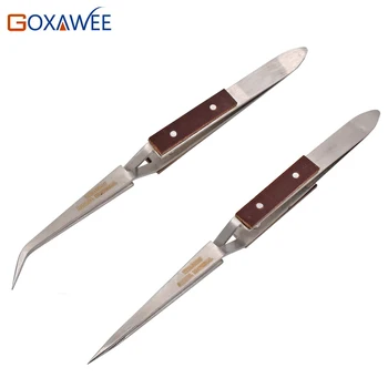 GOXAWEE 1pc Tweezers Forceps for Mobile Phone Tablet PC Repair Tools Curved Tweezer Rhinestones Picking Nipper Hand Tools
GOXAWEE 1pc Tweezers Forceps for Mobile Phone Tablet PC Repair Tools Curved Tweezer Rhinestones Picking Nipper Hand Tools