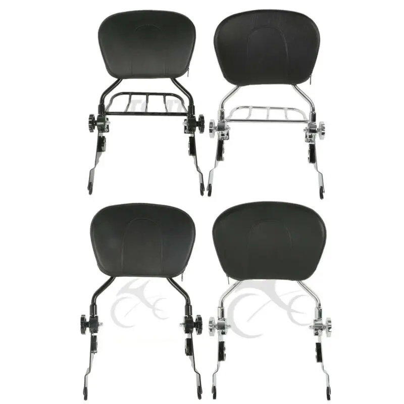Motorcycle Chrome/Black Backrest Sissy Bar Luggage Rack For Harley Street Glide 09-18
Motorcycle Chrome/Black Backrest Sissy Bar Luggage Rack For Harley Street Glide 09-18