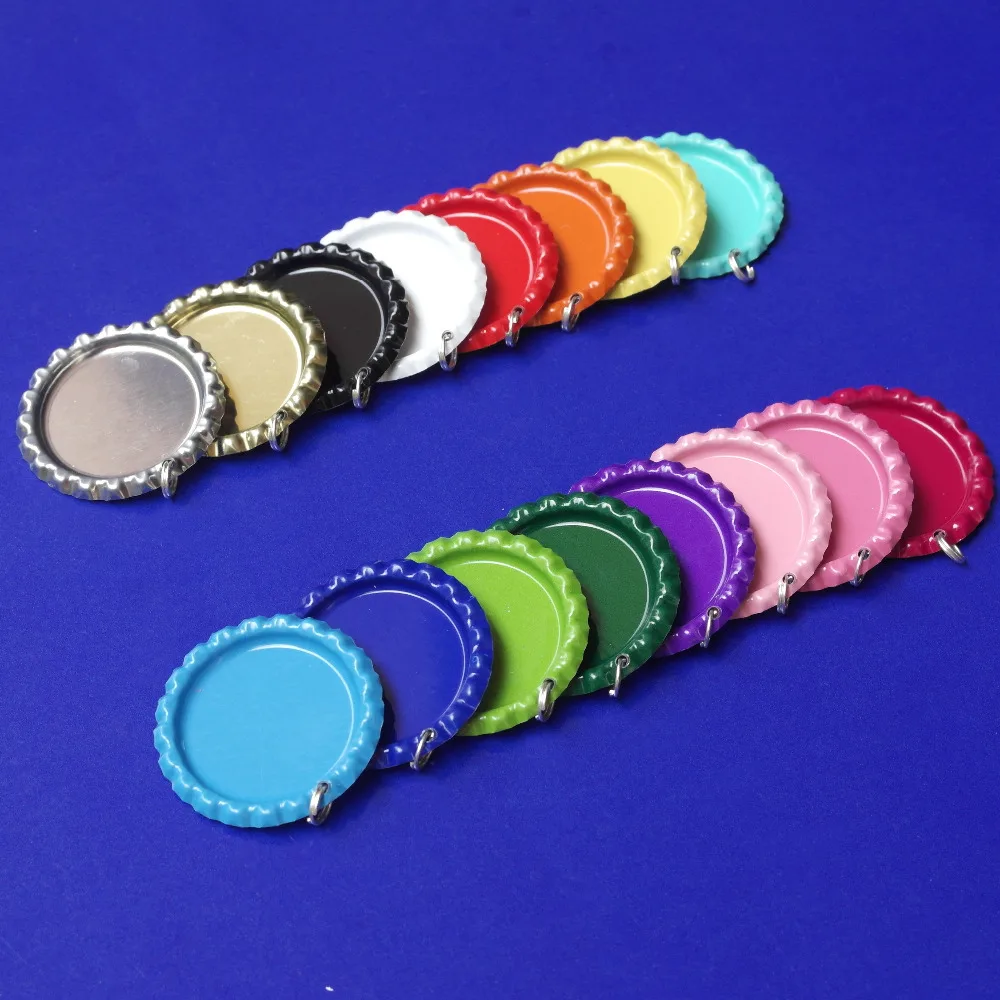 With Holes and Rings ! Wholesale 2000 Pcs Both Side Colored Flattened Bottle Caps For Jewelry Craft Pendants Flat Bottlecaps
With Holes and Rings ! Wholesale 2000 Pcs Both Side Colored Flattened Bottle Caps For Jewelry Craft Pendants Flat Bottlecaps