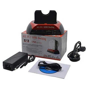 EU Plug 3TB USB 2.0 To SATA IDE 2.5' 3.5' HDD Enclosure Hard Disk Drive Enclosure All In One HDD Docking Station
EU Plug 3TB USB 2.0 To SATA IDE 2.5' 3.5' HDD Enclosure Hard Disk Drive Enclosure All In One HDD Docking Station