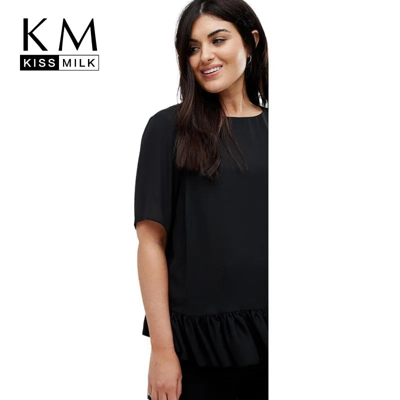 Kissmilk Plus Size Women Dresses Commuter Wild Hem Ruffled Five-point Sleeve Short Large Size T-shirt
Kissmilk Plus Size Women Dresses Commuter Wild Hem Ruffled Five-point Sleeve Short Large Size T-shirt