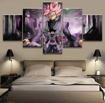 5 Panel Dragon Ball Goku Black/Zamasu Animation Canvas Printed Painting For Living Wall Art Decor HD Picture Artworks Poster
5 Panel Dragon Ball Goku Black/Zamasu Animation Canvas Printed Painting For Living Wall Art Decor HD Picture Artworks Poster