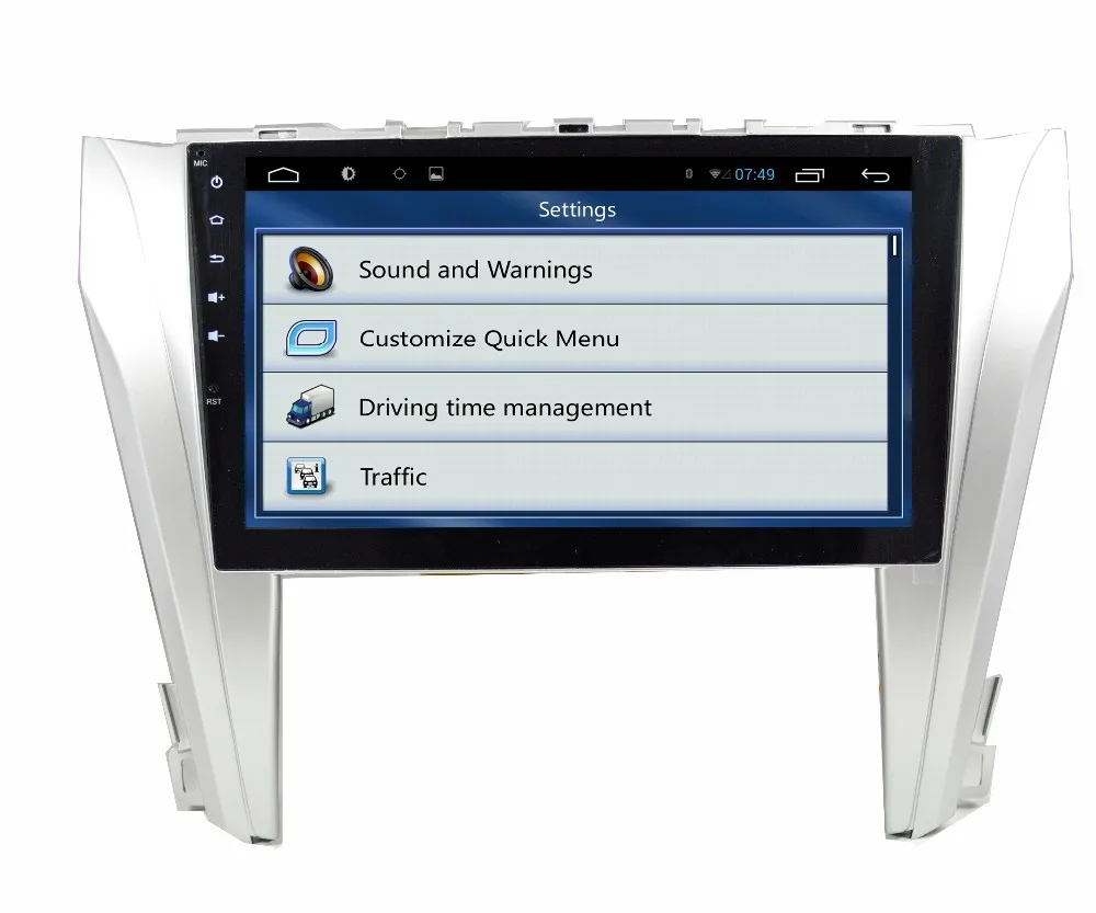 Toyota Camry 2015 IGO settings