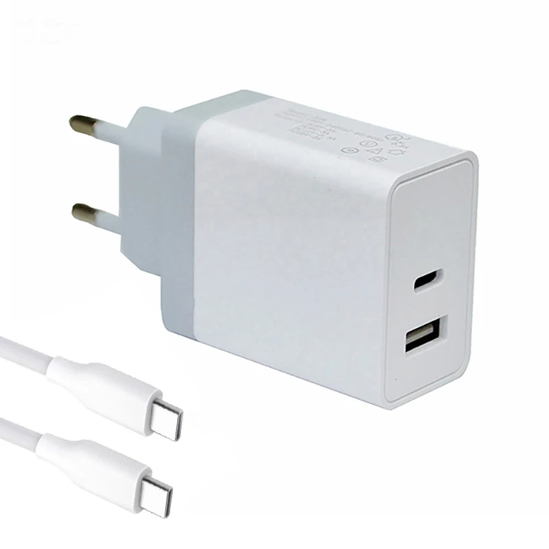 30W USB PD Type-C Wall Charger Power Adapter with 2M Cable Power Delivery for MacBook for iPad Xiaomi Tablet USB-C PD Charger
30W USB PD Type-C Wall Charger Power Adapter with 2M Cable Power Delivery for MacBook for iPad Xiaomi Tablet USB-C PD Charger