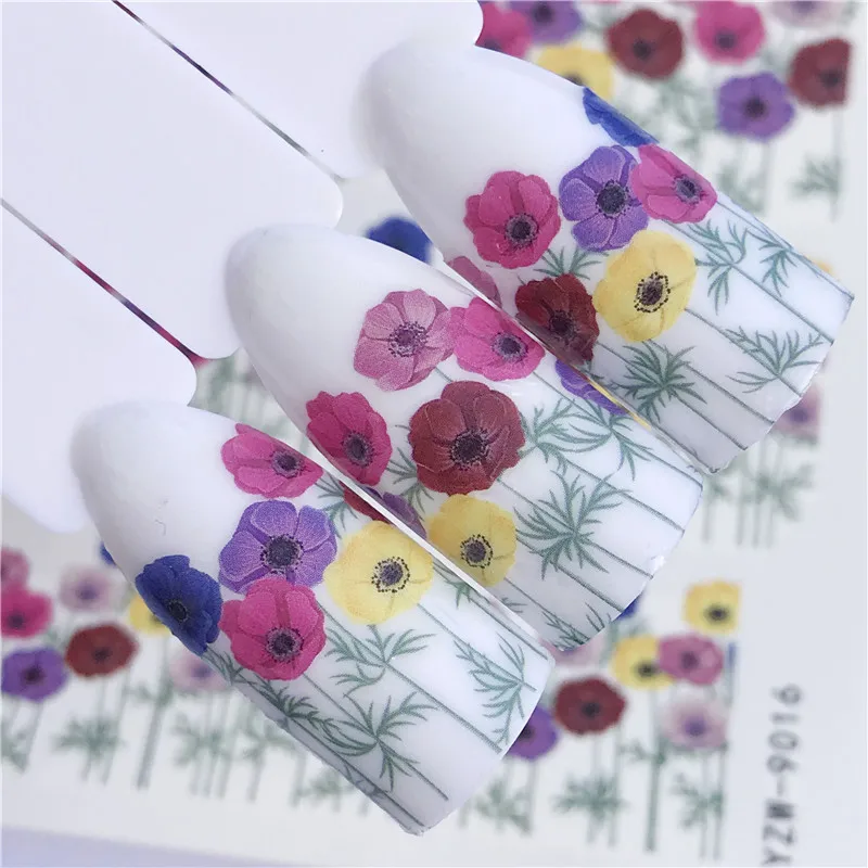 WUF 1pcs Flower Colorful Water Decals Nail Sticker Gel Polish DIY Stencils Nail Art Manicure Transfer Tools
WUF 1pcs Flower Colorful Water Decals Nail Sticker Gel Polish DIY Stencils Nail Art Manicure Transfer Tools