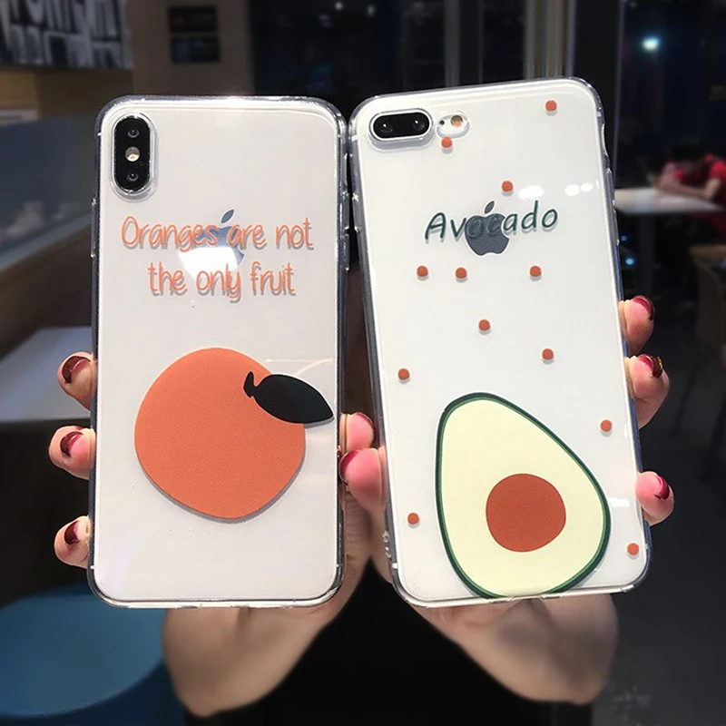 Fruits Clear Phone Case For iPhone X XR XS Max 6 6S 7 8 Plus 7Plus Soft Silicone Oranges Avocado Transparent Cover Case Coque
Fruits Clear Phone Case For iPhone X XR XS Max 6 6S 7 8 Plus 7Plus Soft Silicone Oranges Avocado Transparent Cover Case Coque
