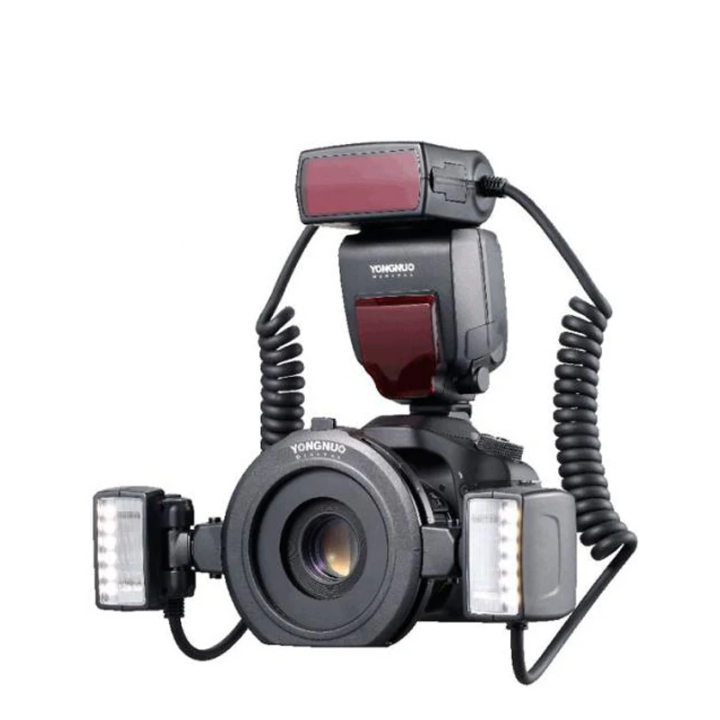 Yongnuo YN24EX E-TTL Macro Flash Speedlite for Canon EOS 1Dx 5D3 6D 7D 70D 80D Cameras with 2pcs Flash Head + 4pcs Adapter Rin
Yongnuo YN24EX E-TTL Macro Flash Speedlite for Canon EOS 1Dx 5D3 6D 7D 70D 80D Cameras with 2pcs Flash Head + 4pcs Adapter Rin