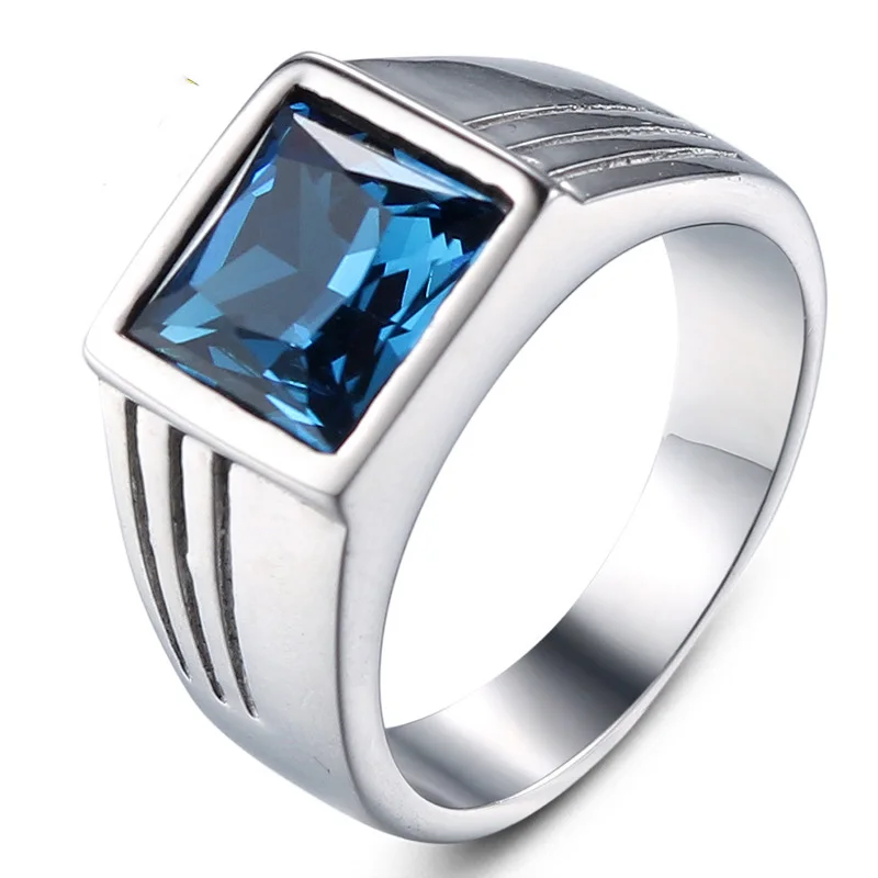 JIing Jiang gold rings with big stones Fashion simple set blue stainless steel ring hipster punk men eat ring jewelry
JIing Jiang gold rings with big stones Fashion simple set blue stainless steel ring hipster punk men eat ring jewelry