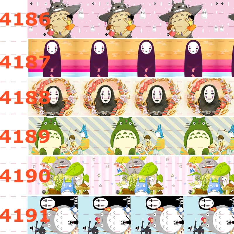 10yards - different sizes - Cartoon ribbon - Totoro/no face man- cute cartoon movie printed grosgrain ribbon/180716-4186-4191
10yards - different sizes - Cartoon ribbon - Totoro/no face man- cute cartoon movie printed grosgrain ribbon/180716-4186-4191