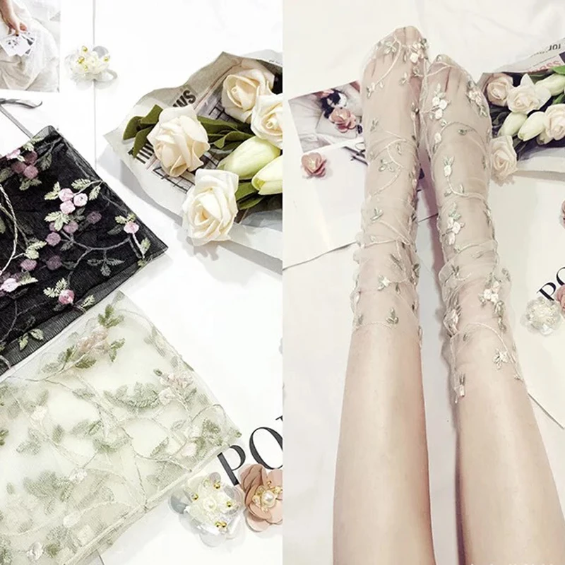 SP&CITY Unique Floral Embroidered Transparent Short Socks Women Fashion Summer Low Socks Thin Hollo Out Hatajuku Short Socks
SP&CITY Unique Floral Embroidered Transparent Short Socks Women Fashion Summer Low Socks Thin Hollo Out Hatajuku Short Socks