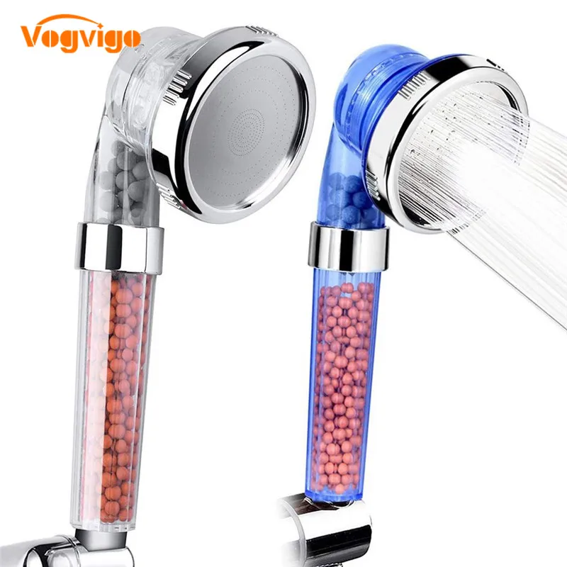 VOGVIGO 3 Mode High Pressure Mineral Beads Shower Head Handheld Negative Ion Filter Top for Bathroom Accessories Sets
VOGVIGO 3 Mode High Pressure Mineral Beads Shower Head Handheld Negative Ion Filter Top for Bathroom Accessories Sets
