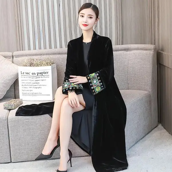 Elegant Cardigan Velour Dress 2019 Vintage Beaded Velvet Dress Long Sleeve Velour Winter Dress Women Midi Dress DC296
Elegant Cardigan Velour Dress 2019 Vintage Beaded Velvet Dress Long Sleeve Velour Winter Dress Women Midi Dress DC296