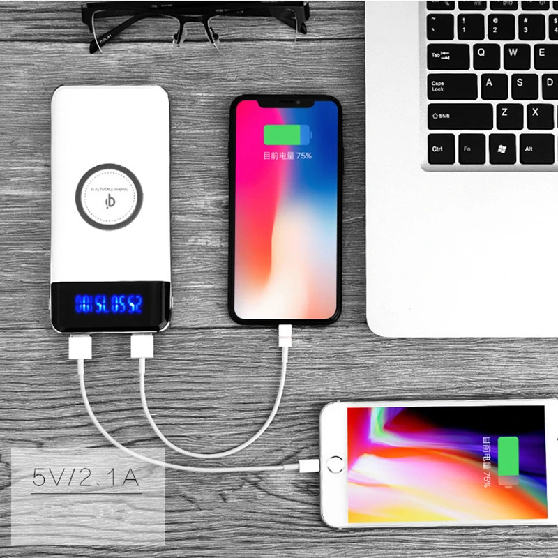 10000mAh Qi Wireless Charger Power Bank External Battery Wireless Charging Powerbank for iPhone Samsung Xiaomi Poverbank Display
10000mAh Qi Wireless Charger Power Bank External Battery Wireless Charging Powerbank for iPhone Samsung Xiaomi Poverbank Display