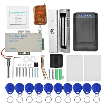 Access Control Kits 019ID RFID Door Access Control System With Magnetic Lock Remote Control Exit Button 10 Keyfobs controller
Access Control Kits 019ID RFID Door Access Control System With Magnetic Lock Remote Control Exit Button 10 Keyfobs controller