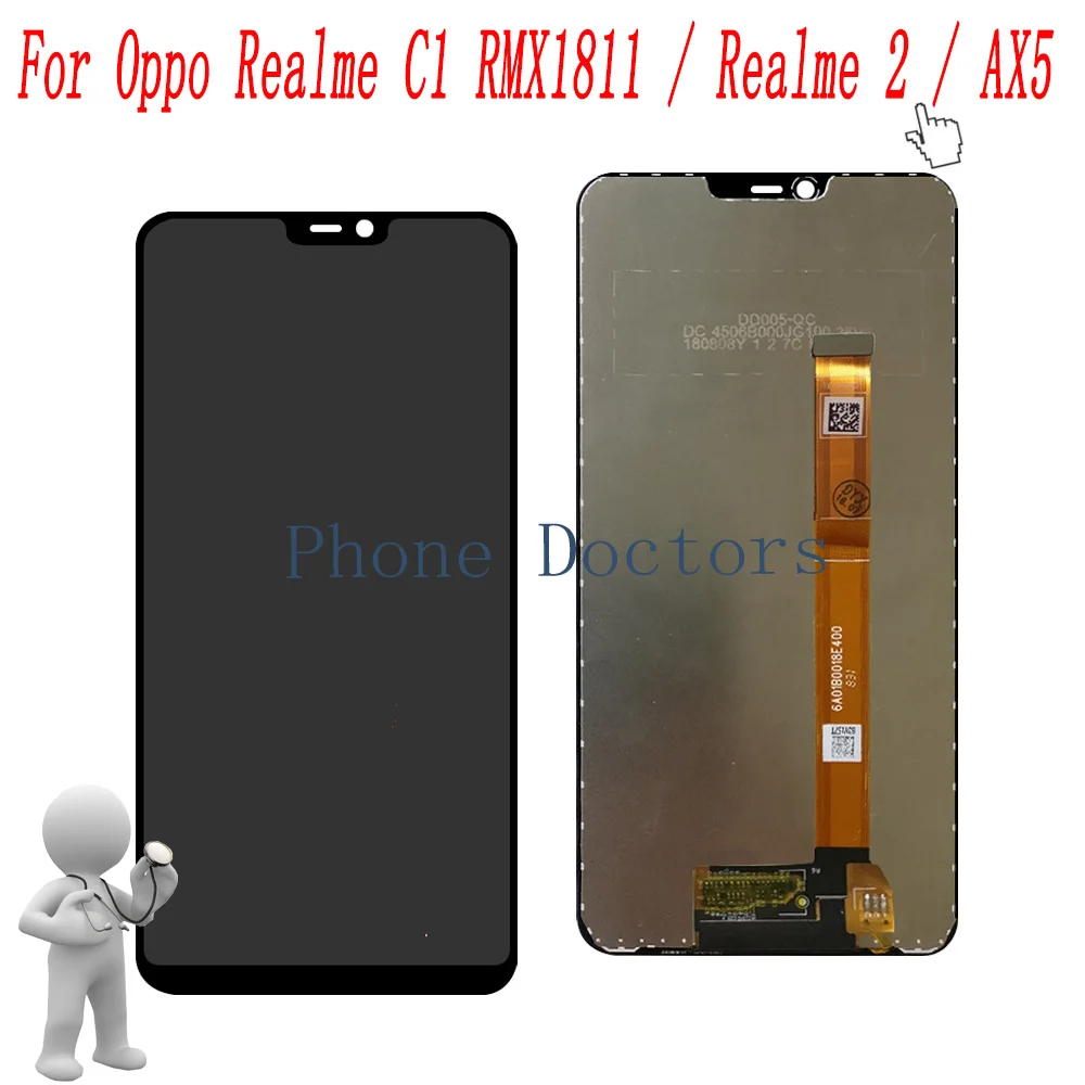 6.2 " For Oppo AX5 CPH1851 Full LCD DIsplay + Touch Screen Digitizer Assembly For Oppo Realme C1 RMX1811 / Realme 2 / R15 Neo
6.2 " For Oppo AX5 CPH1851 Full LCD DIsplay + Touch Screen Digitizer Assembly For Oppo Realme C1 RMX1811 / Realme 2 / R15 Neo