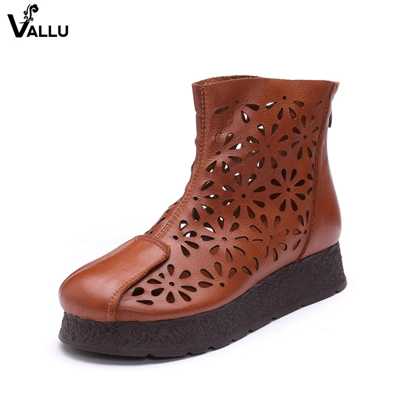 Flat Platform Boots Handmade Genuine Leather Women Shoes Fretwork Cool Female Shoes Soft Back Zipper Ankle Booties For Ladies
Flat Platform Boots Handmade Genuine Leather Women Shoes Fretwork Cool Female Shoes Soft Back Zipper Ankle Booties For Ladies