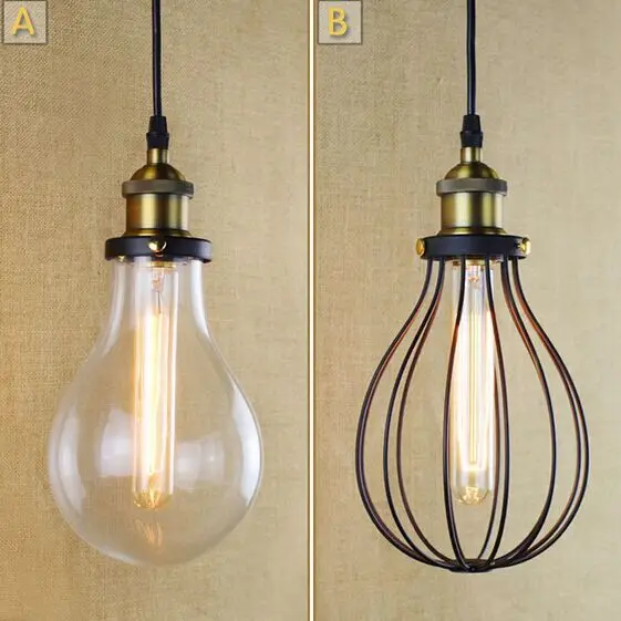 Retro Loft Style Industrial Vintage Pendant Lights, Hanging Lamps Edison Pendant Lamp For Dinning Room Bar Cafe
Retro Loft Style Industrial Vintage Pendant Lights, Hanging Lamps Edison Pendant Lamp For Dinning Room Bar Cafe