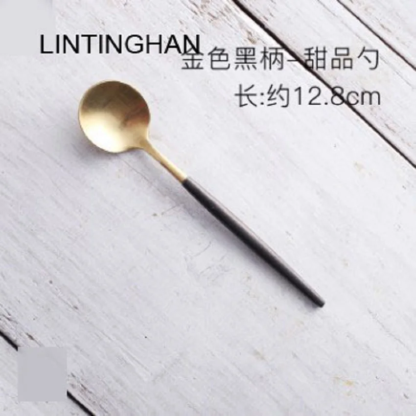 Golden tableware 304 stainless steel knife and fork hot coffee western restaurant steak knife fork spoon black blue The
Golden tableware 304 stainless steel knife and fork hot coffee western restaurant steak knife fork spoon black blue The