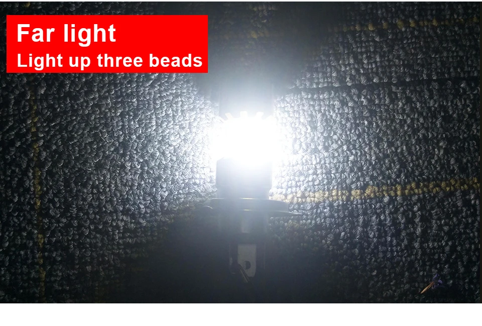 Aceersun 1Pcs H4 P15D BA20D COB LED Motorcycle Headlight High Low Beam Light 3400lm Super Bright White Motorbike Head Lamp Bulb (13)