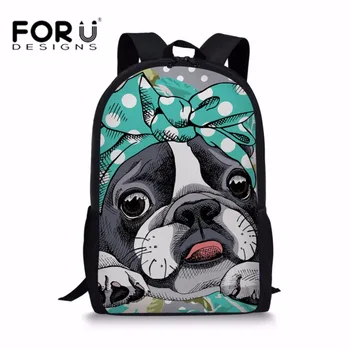 FORUDESIGNS Children School Bags Boston Terrier 3D Printing Large Bookbag for Teenager Students Bowtie Pattern Shoulder Bagpack
FORUDESIGNS Children School Bags Boston Terrier 3D Printing Large Bookbag for Teenager Students Bowtie Pattern Shoulder Bagpack