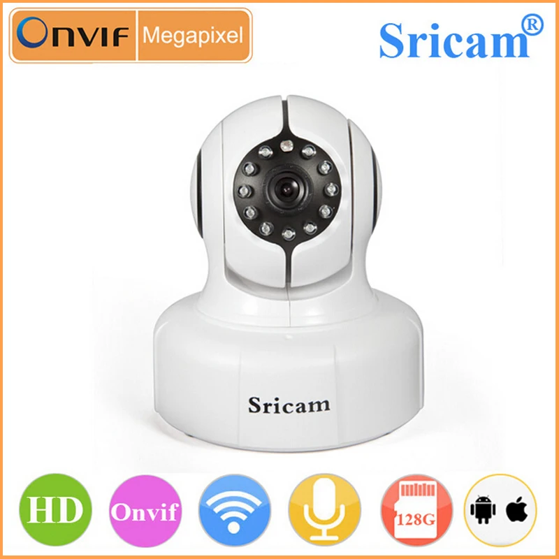 Sricam SP011 1.0MP 720 P HD поддержка макс 128 г SD карта IP беспроводной ночного видения PT wi fi P2P