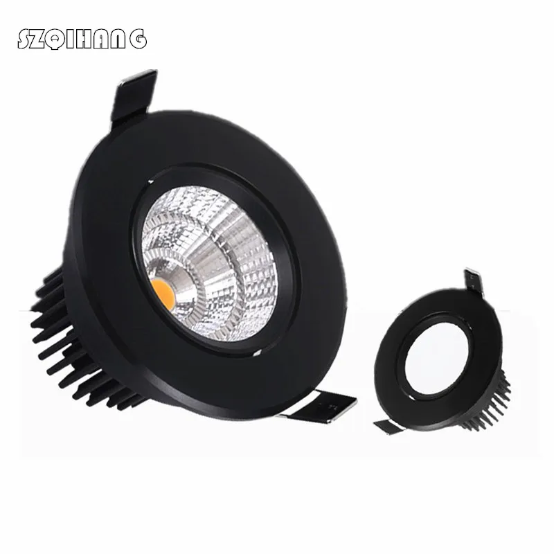 

Dimmable Led downlight light COB Ceiling Spot Light 7W 10W 12W 15W 20W 85-265V ceiling recessed Lights Indoor Lighting