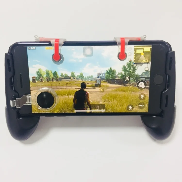 Mobile Game Controller for PUBG Mobile Controller L1R1 Mobile Game Trigger Joystick Gamepad for 4-6.5" iOS & Android Phone
Mobile Game Controller for PUBG Mobile Controller L1R1 Mobile Game Trigger Joystick Gamepad for 4-6.5" iOS & Android Phone