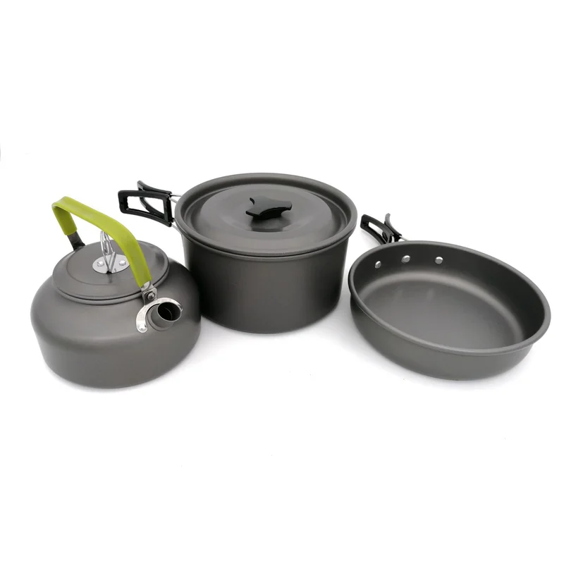 1 Set Outdoor Pots Pans Camping Cookware Picnic Cooking Set Non-stick Tableware with Foldable Spoon Fork Knife Kettle Cup
1 Set Outdoor Pots Pans Camping Cookware Picnic Cooking Set Non-stick Tableware with Foldable Spoon Fork Knife Kettle Cup