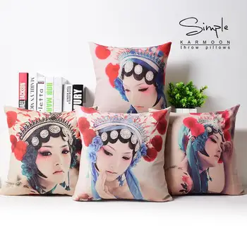 Chinese Creative Modern pillow , Beijing opera Artistes face pillow Cushion ,Linen pillowcase,home decorative pillows
Chinese Creative Modern pillow , Beijing opera Artistes face pillow Cushion ,Linen pillowcase,home decorative pillows
