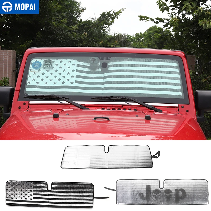 MOPAI Sun Visor for Jeep Wrangler JK Car Front Anti UV Window Windshield Sunshade Cover for Jeep Wrangler JK 2007+ Accessories
MOPAI Sun Visor for Jeep Wrangler JK Car Front Anti UV Window Windshield Sunshade Cover for Jeep Wrangler JK 2007+ Accessories