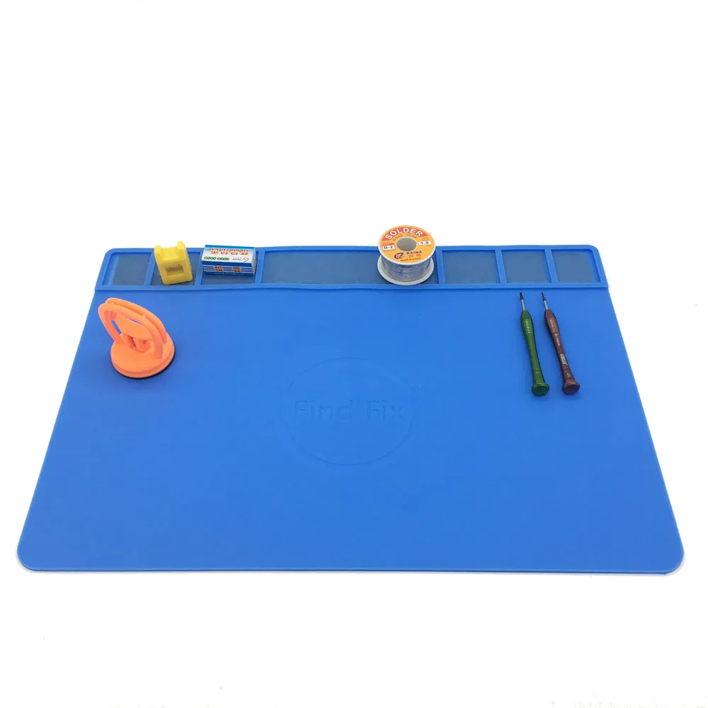 49x35cm 3 colors with Magnetic Screw Mat Section Heat Insulation Silicone Pad BGA Soldering Repair Station Maintenance Platform
49x35cm 3 colors with Magnetic Screw Mat Section Heat Insulation Silicone Pad BGA Soldering Repair Station Maintenance Platform
