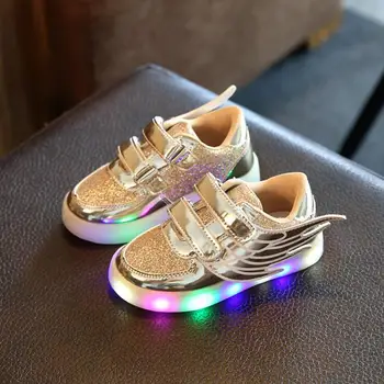 2018 New arrive Children shoes LED Luminous boys girls glowing sneakers wings kids flash Light shoes Brand shoes boys size 21-30
2018 New arrive Children shoes LED Luminous boys girls glowing sneakers wings kids flash Light shoes Brand shoes boys size 21-30