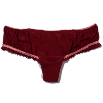 Women sexy panties girls thong women's ultra-low-waisted ruffle unique t back
Women sexy panties girls thong women's ultra-low-waisted ruffle unique t back