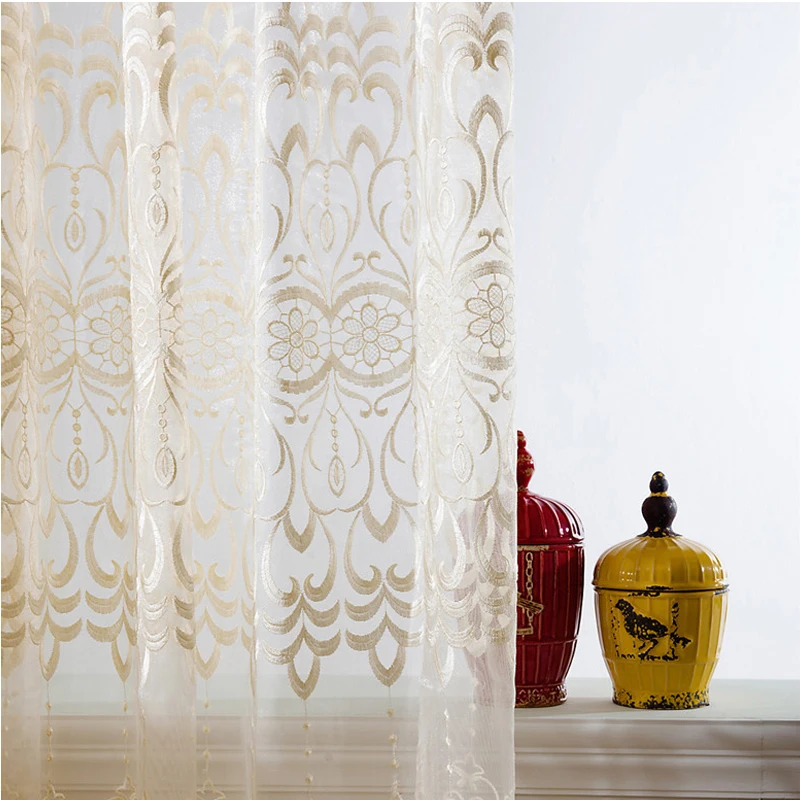 Luxury Embroidered Flower Print Divider Tulle Voile Drape Sheer Curtains Drapes for Living Room Door Home Office Window Curtain
Luxury Embroidered Flower Print Divider Tulle Voile Drape Sheer Curtains Drapes for Living Room Door Home Office Window Curtain