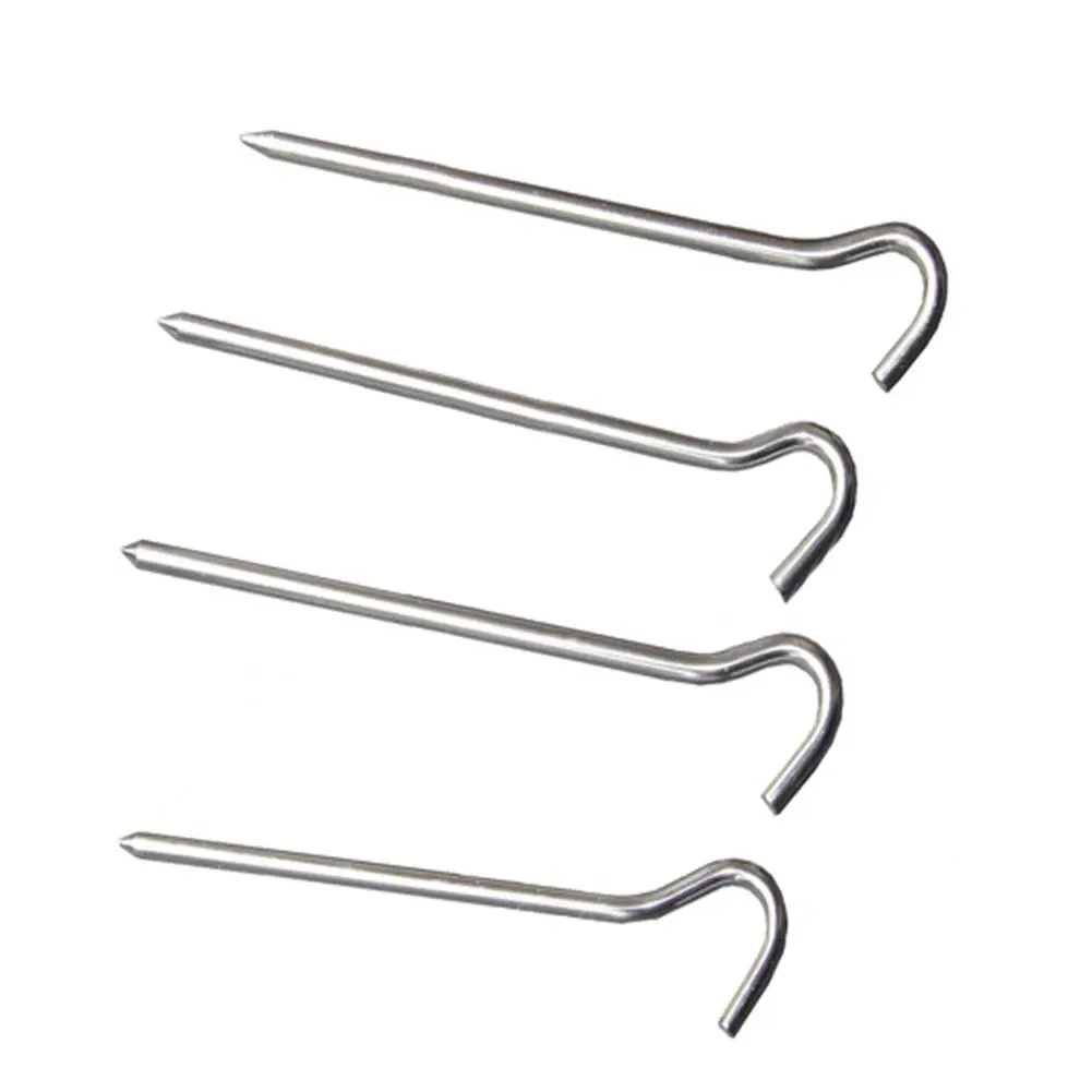 10Pcs/Set Tent Pegs Aluminum Tent Nail Ground Pin Camping Hiking Outdoor Tool Inflatable Tent Accessories 
10Pcs/Set Tent Pegs Aluminum Tent Nail Ground Pin Camping Hiking Outdoor Tool Inflatable Tent Accessories