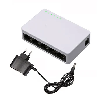 5 Ports 100Mbps High Speed Mini Fast Ethernet LAN RJ45 Network Switch Switcher Hub Desktop PC US/EU adapter 
5 Ports 100Mbps High Speed Mini Fast Ethernet LAN RJ45 Network Switch Switcher Hub Desktop PC US/EU adapter
