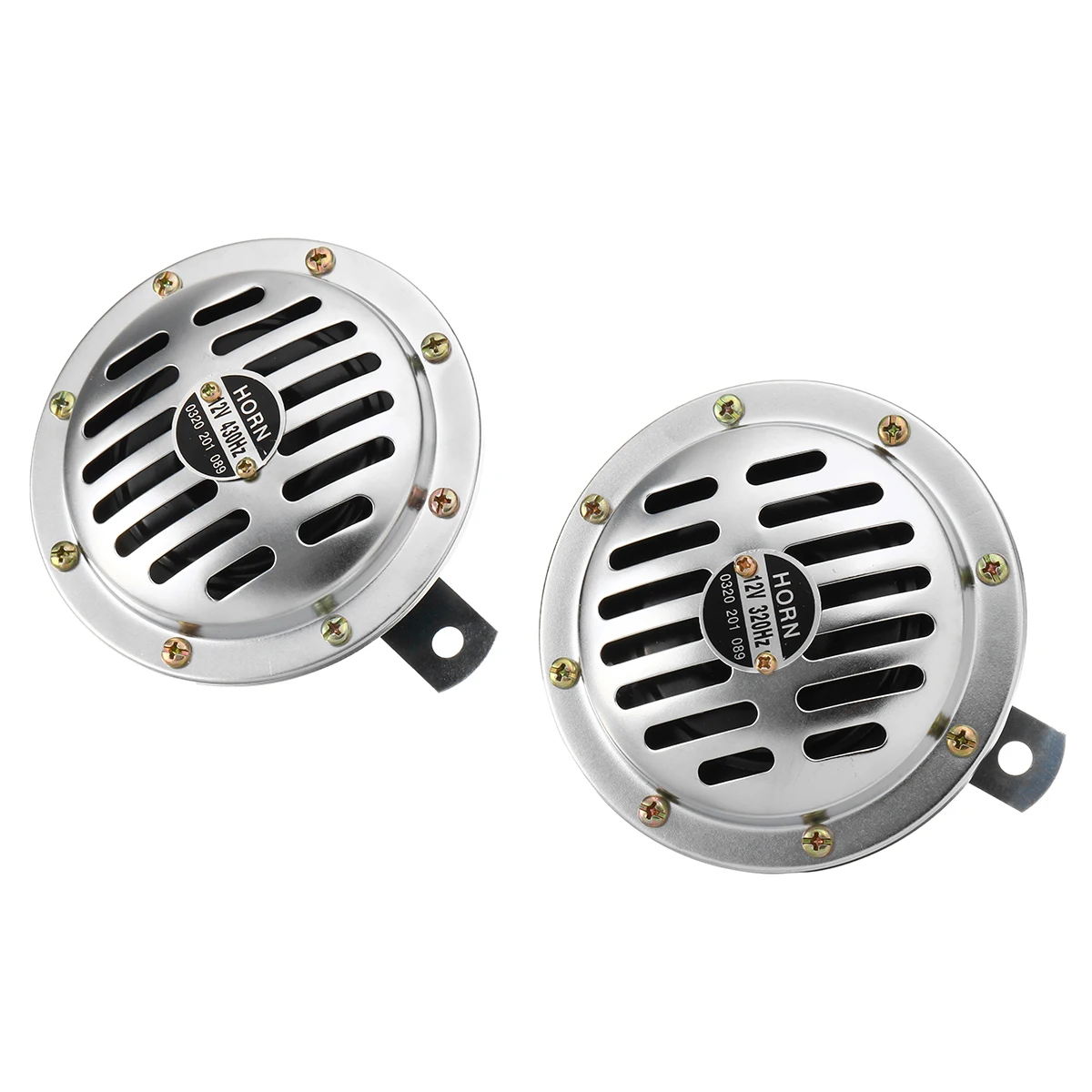 Car Motocycle Pair 12V 115dB Universal Chrome Horn Compact Super Tone Loud Blast Stainless Steel
Car Motocycle Pair 12V 115dB Universal Chrome Horn Compact Super Tone Loud Blast Stainless Steel